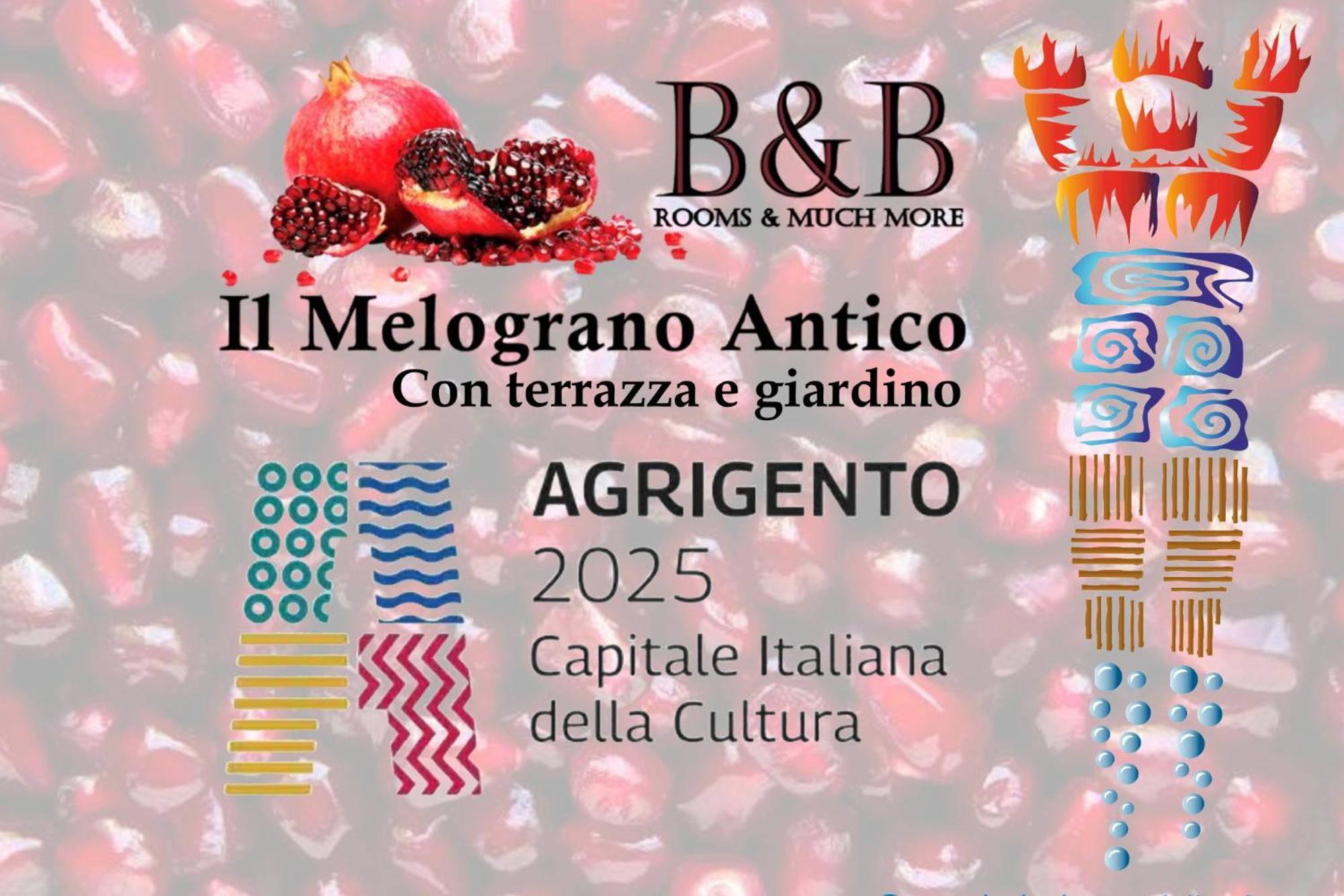 B&B Il Melograno Antico Con Terrazza E Giardino Agrigento Bagian luar foto